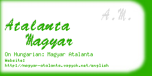 atalanta magyar business card